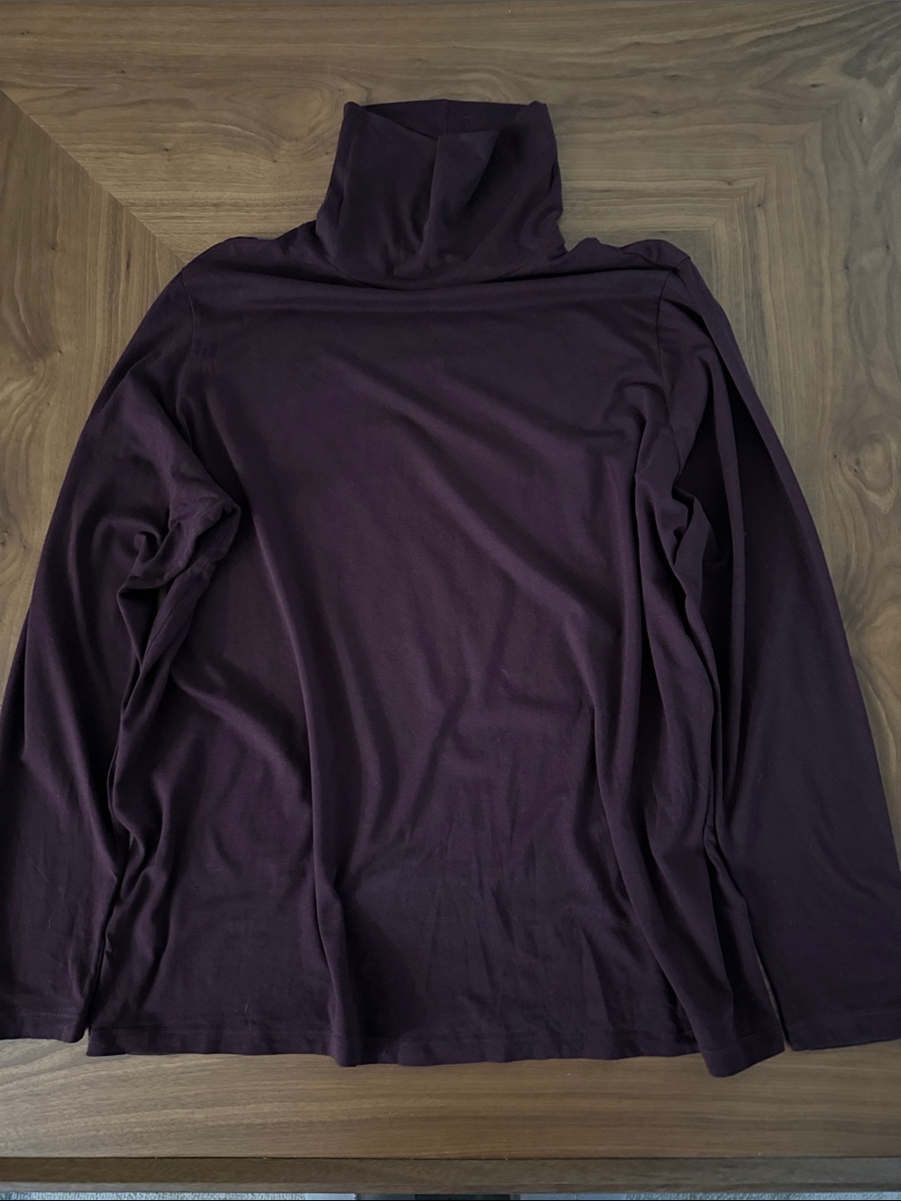 Lands' End Turtleneck Top - Deep Plum